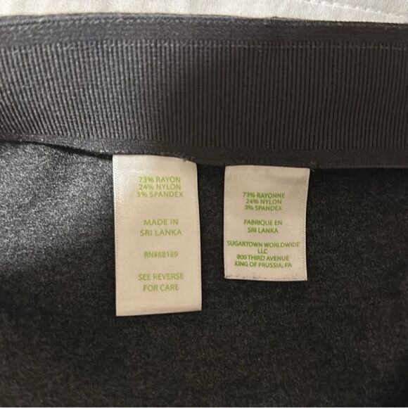 Lilly Pulitzer L Nira Gray Ponte Knit Pull On Leggings Pants - Picture 10 of 13